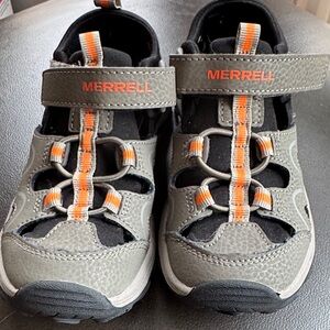 Merrell Kids' Black and Orange Sneakers